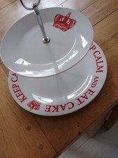 KEEP CALM Cake Plate 2 tier