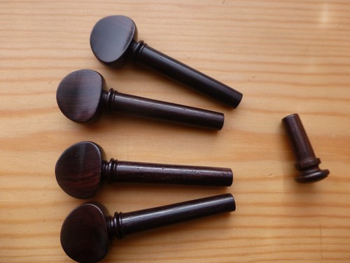 Rosewood violin pegs and - pegs, end