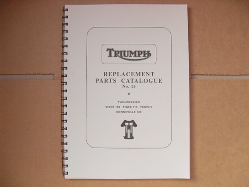 Triumph pre unit parts book - triumph, pre-unit