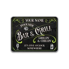 Personalized Poolside Bar And