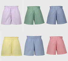 Gingham Pleated School Shorts