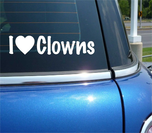 Love clowns decal - i,