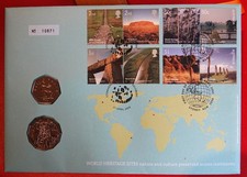 world heritage sites 1st day coin cover