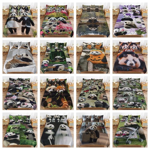 Panda animal quilt duvet - panda,