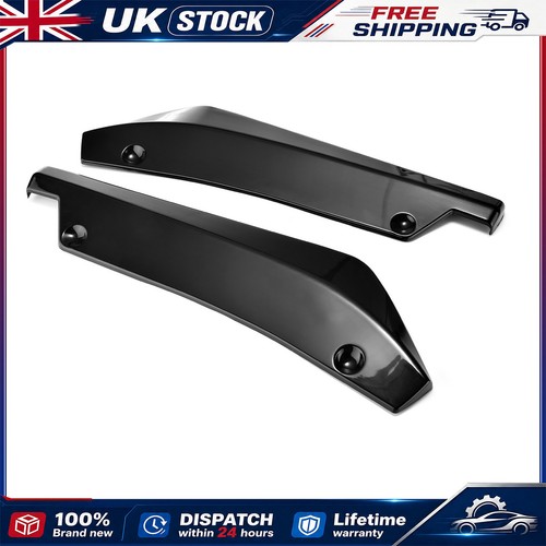 Pair glossy black rear - black,