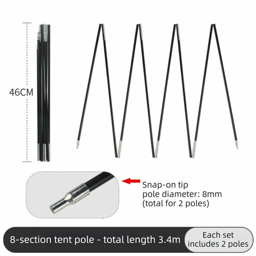 2pcs adjustable tarp - 2pcs,