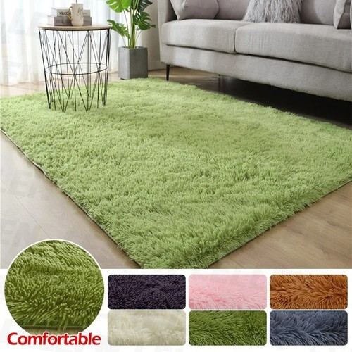 Fluffy rugs large shaggy - large, rug