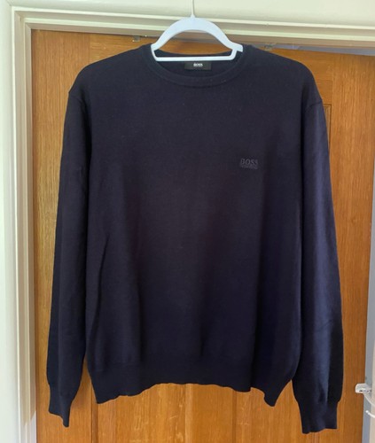 Hugo boss mens jumper navy - hugo,