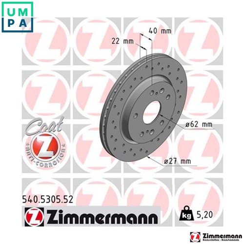 Brake disc 540 5305 for - 2x,