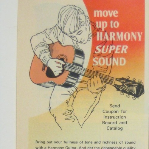 Harmony guitar advertisement - guitar,