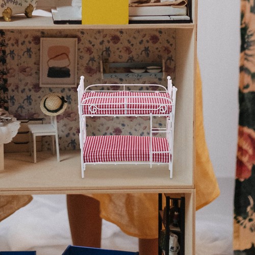 Doll house miniature bed - doll,