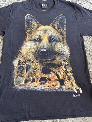 Black print dog shirt german - t-shirt,