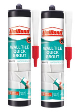 UniBond Waterproof Ultra Force Wall Tile Quick White Grout Cartridge 460g 2 Pack