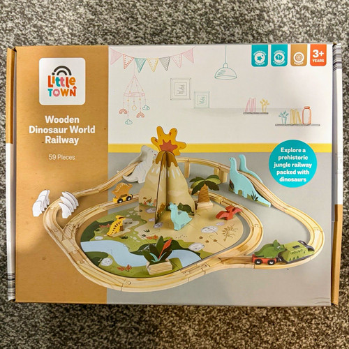 Little town wooden dinosaur - little,