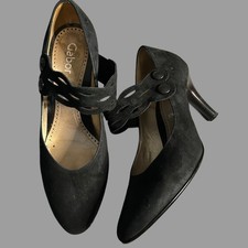 Gabor Black Suede Mary Jane