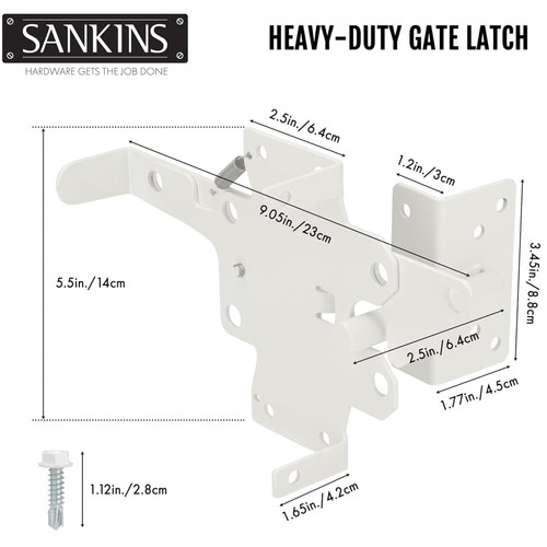 Self locking gate - latch, for