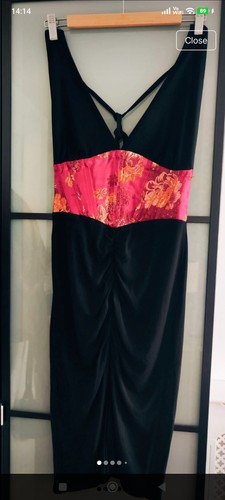 Diva black pink gold floral - diva,