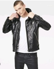 G Star EMPRAL 3D LEATHER JKT SIZE L