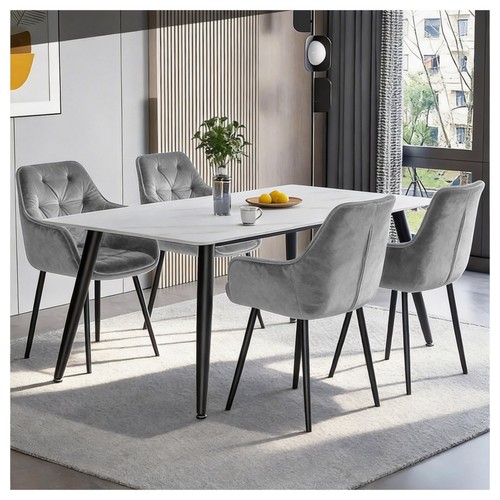 Velvet upholstered dining - velvet,