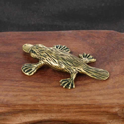 Platypus figurine brass - platypus,