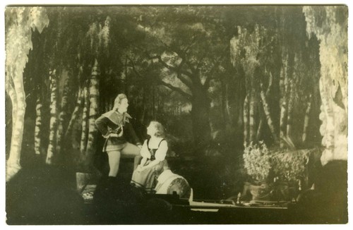 Vintage theatre postcard size - vintage,
