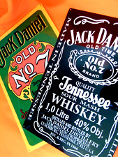 Jack Daniels "Traditional" logo & "Sour mash" Metal bar/man cave signs 