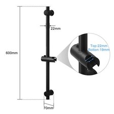 Shower Riser Rail Adjustable Segmented Rail Wall Mounted Raiser Head Holder