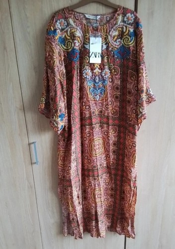 Zara floral kaftan size m - zara,