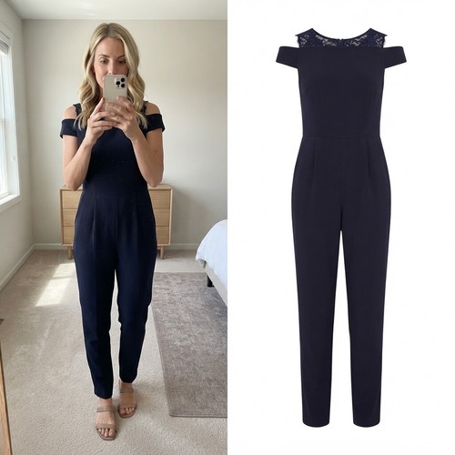 Reiss night navy nicky lace - reiss,