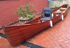 canadian canoe  cedar strip wooden canoe 18' used . Glides through the water.
