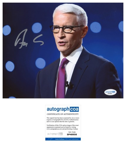Anderson cooper signed - anderson,