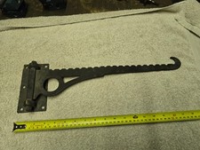 Vintage brass  inglenook fireplace trammel pot pan couldron hanger