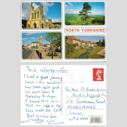 Postcard north yorkshire - postcard,