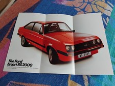 Ford Escort Mk2 RS2000 & RS1800 Launch Brochure VGC RS 2000 RS 1800 Broad Stripe