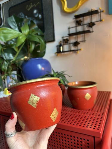 90s terracotta red gold - terracotta,