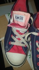 Trainers Converse - blue & Pink Casual Lace Up Pumps Trainers. Size U.K. 4