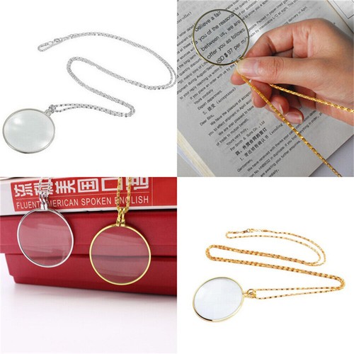 Magnifying glass necklace - glass, 5x