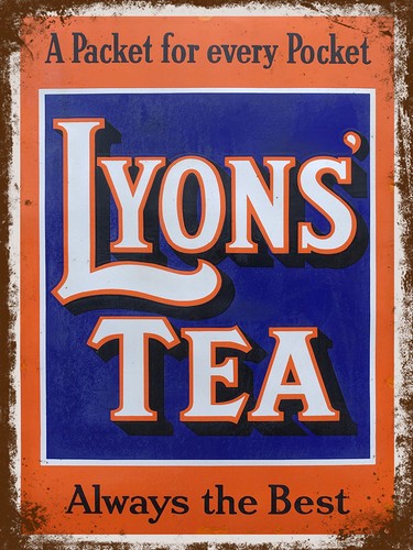 Lyons tea sign advertising - tea,