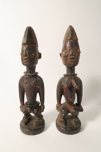 Vintage twin figures ibeji - figures,