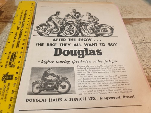 1949 douglas motorcycles - douglas,
