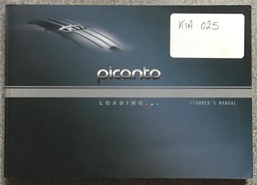 Kia picanto car owner manual - picanto, owner's