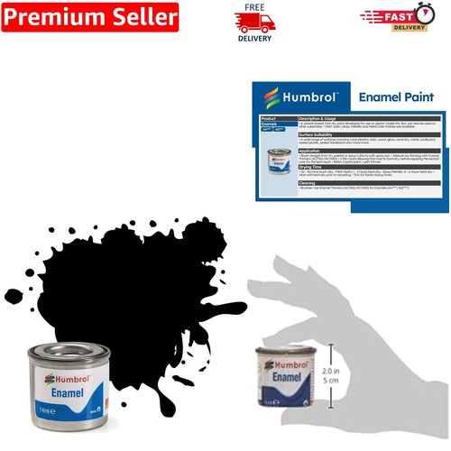 Humbrol 14ml black matt - humbrol,