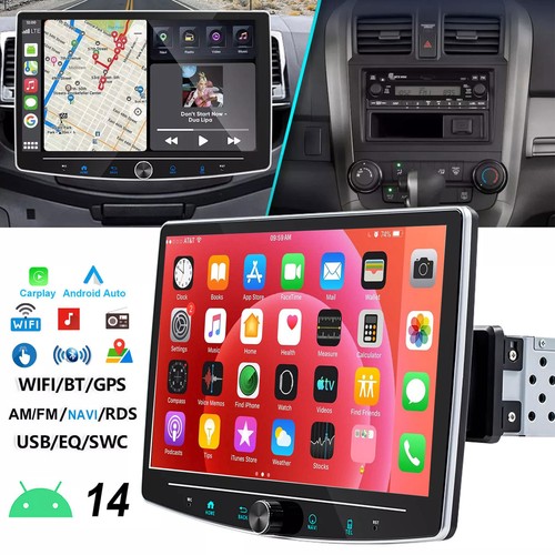 Single din rotatable car - din,
