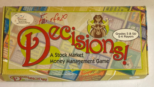 Decisions board game - decisions, stock