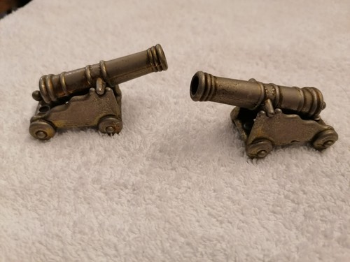 Vintage pair small brass - pair,