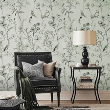 Floral Bird Trail Wallpaper