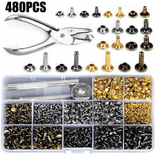 480PCS Rivets Double Cap Metal