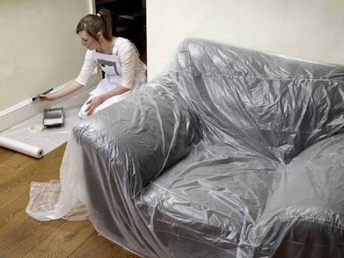 Polythene dust sheet new roll - new,
