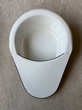 Vintage Antique French Enamel Slipper Bed Pan Shabby Chic for flowers/utensils