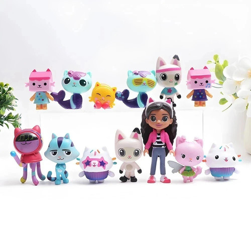 13pcs set gabby dollhouse - 13pcs/set,